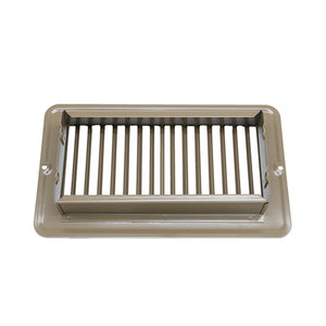 JR Products 02-28975 Dampered Floor Register - 4" x 8", Brown