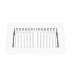 JR Products 02-28945 Undampered Floor Register - 4" x 8", White 