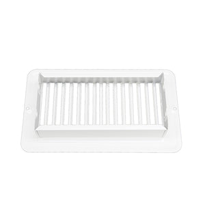 JR Products 02-28945 Undampered Floor Register - 4" x 8", White 