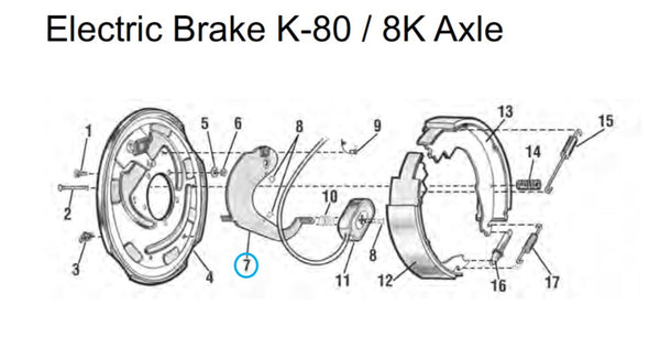 AL-KO 2 x 12 Brake Lever Arm, Lefthand or Righthand