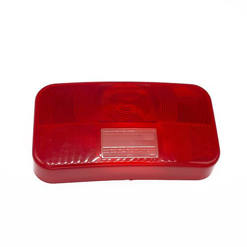 Bargman 30-92-713 Taillight Lens with License Bracket, Red