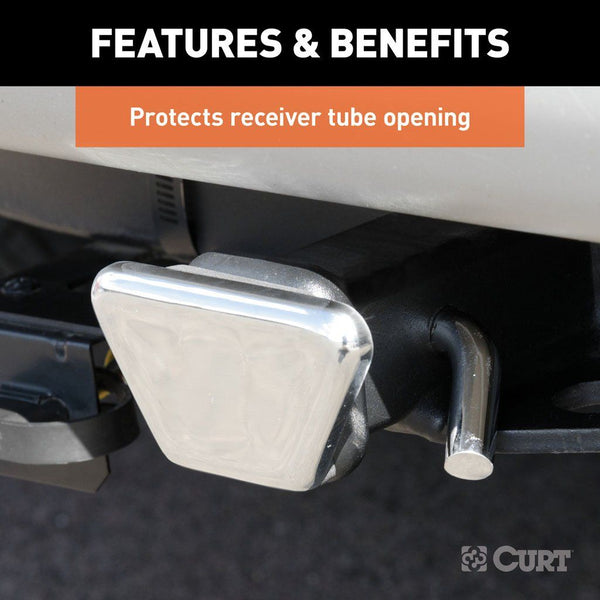 CURT 21900 Steel Hitch Tube Cover