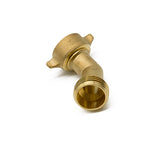 Camco 45 Degree Hose Elbow- Eliminates Stress and Strain On RV Water Intake Hose Fittings, Solid Brass (22605)