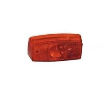 Clartec Corporation MF349R Tail Light Assembly; Red Lens/White Base