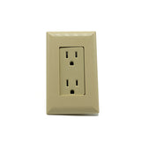 RV Designer S813, Self Contained Dual Outlet with Cover Plate, Ivory