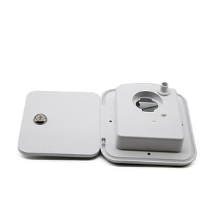 JR Products JFE12-A Polar White Key Lock Gravity Water Hatch