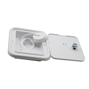 JR Products JFE12-A Polar White Key Lock Gravity Water Hatch
