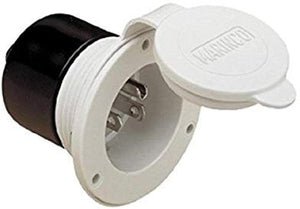 Marinco ParkPower 150BBIW.RV 15 Amp Power Inlet, White