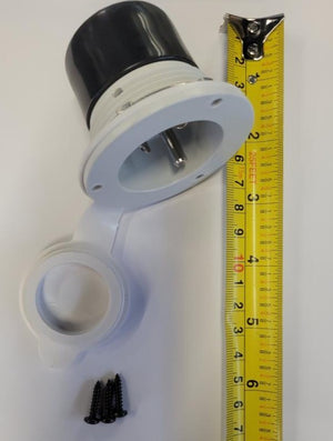 Marinco ParkPower 150BBIW.RV 15 Amp Power Inlet, White