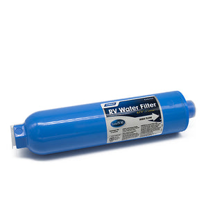 Camco 40043 TastePURE RV/Marine Water Filter with Flexible Hose Protector | Protects Against Bacteria | Reduces Bad Taste, Odors, Chlorine and Sediment in Drinking Water 