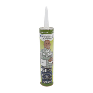 Dicor 501LSW-1 Epdm Self-Leveling Lap Sealant-10.3 Oz. Tube, White