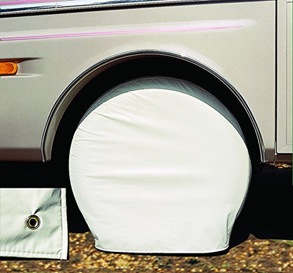 ADCO 3953 Ultra Tyre Gard Wheel Cover, White, 27" - 29" Set of 2