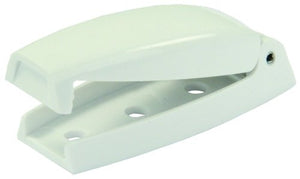 JR Products 10234 Baggage Door Catch - White, Pack of 2