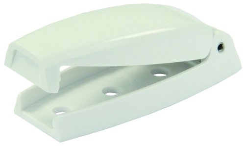 JR Products 10234 Baggage Door Catch - White, Pack of 2