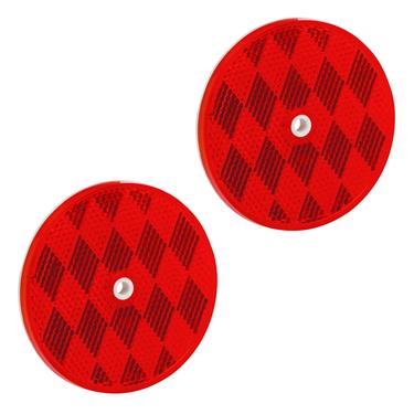 Bargman RV Trailer 2Pk 3-3/16'' Rnd Mt Refl Red - 74-68-010 Reflector