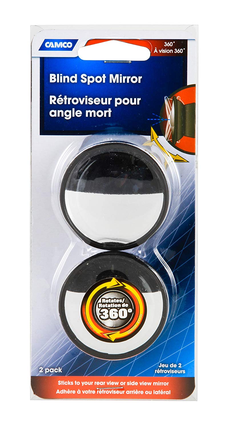 Camco 25593 360 Degree Blind Spot Mirror - Pack of 2