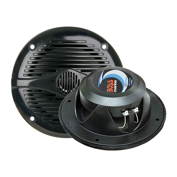 BOSS Audio Systems MR50B 150 Watt Per Pair, 5.25 Inch, Full Range, 2 Way Weatherproof Marine Speakers Sold in Pairs