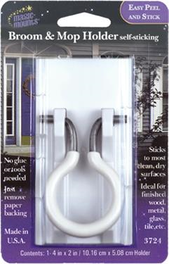 MAGIC MOUNTS 3724 Broom/MOP Holder 1PK