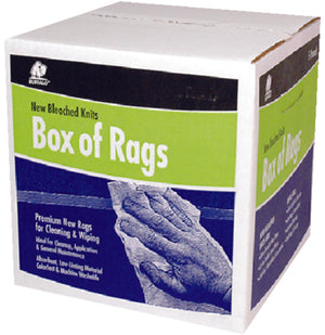 Buffalo Rags 12020 New Bleached White Knit Wipers - 4 Pound