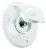 JR Products 476-B-2-A Polar White Cable TV Plate