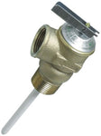 Camco 3/4" Temperature and Pressure Relief Valve with 4" Epoxy-Coated Probe 10471