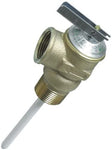 Camco 1/2" Temperature and Pressure Relief Valve with 4" Epoxy-Coated Probe 10473