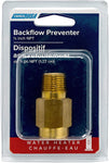 Camco 23303 Brass Backflow Preventer Check Valve