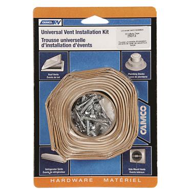  Camco 25013 3/4" x 8' Roof Vent Installation Butyl Tape Kit, White