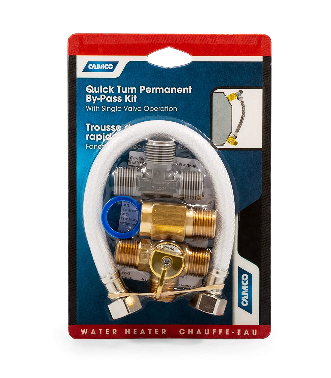 Camco 35983 Quick Turn Permanent By-Pass Kit - Lead Free