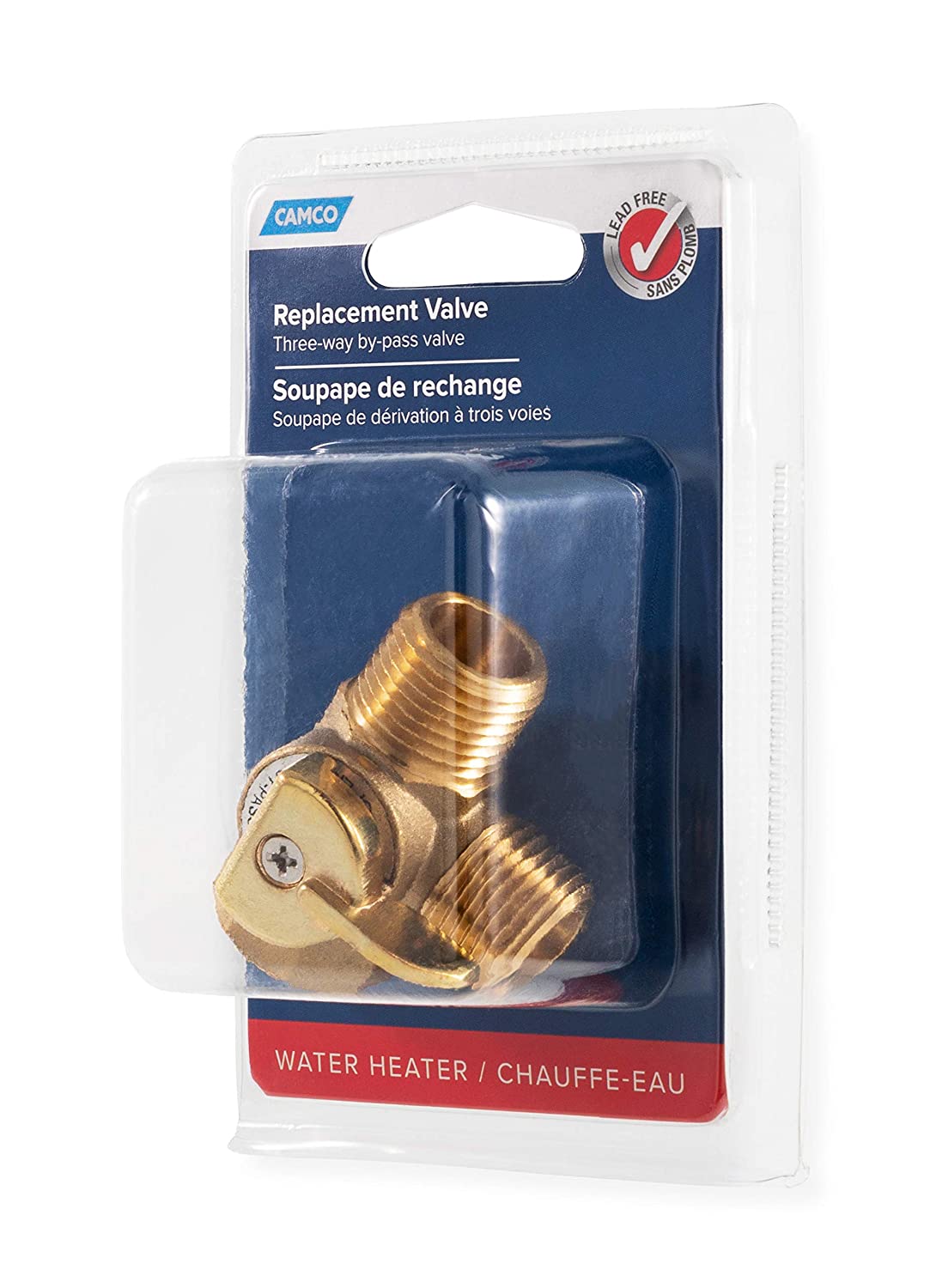 Camco 37463 3-Way By-Pass Valve Replacement - Lead Free
