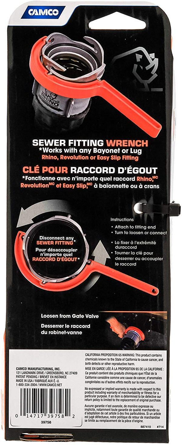 Camco Rhinoflex RV Sewer Fitting Wrench Set