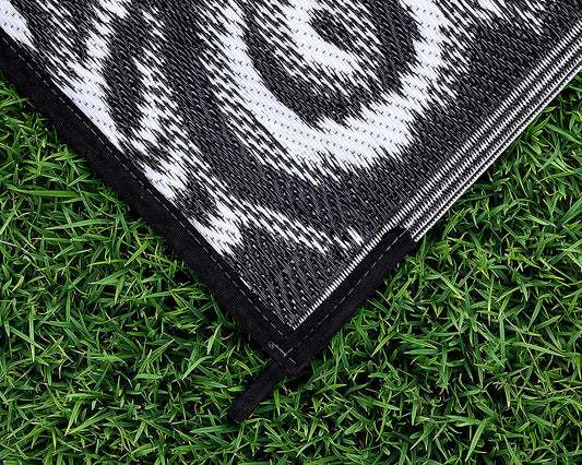 Camco 8' X 16'  Charcoal Swirl Awning Leisure Mat 42843