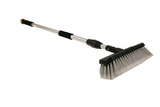 Camco RV Flow-Through Wash Brush with Adjustable Handle and Integrated Squeegee (43633)