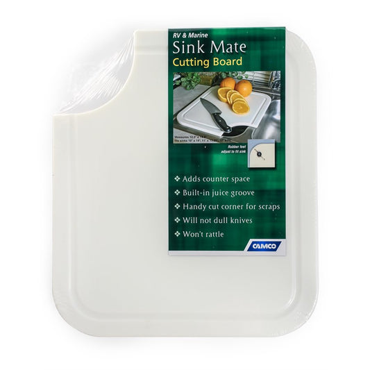 Camco 43857 Sink Mate Cutting Board, White