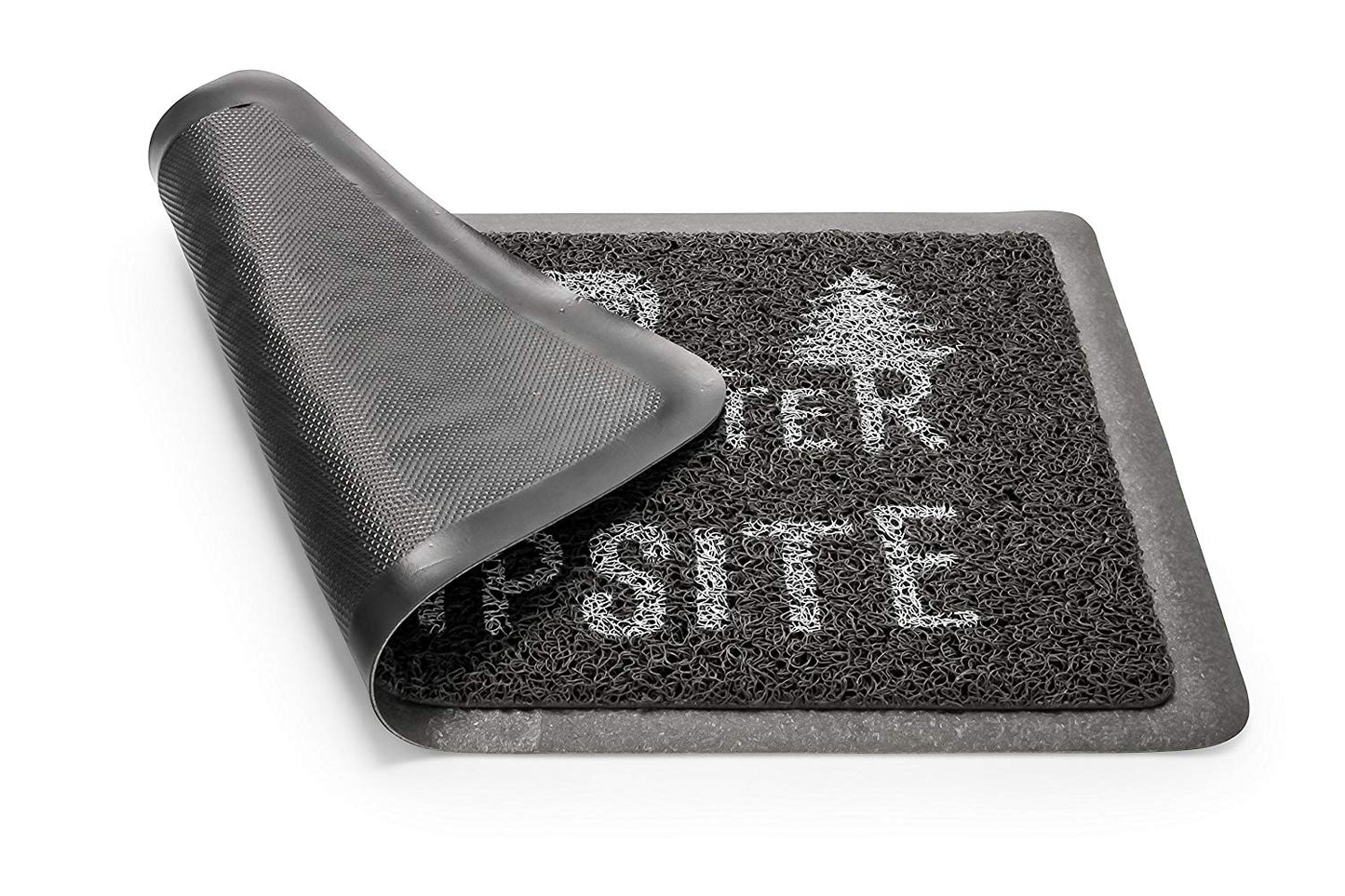 Camco Life is Better at The Campsite Grey/White Scrub Rug