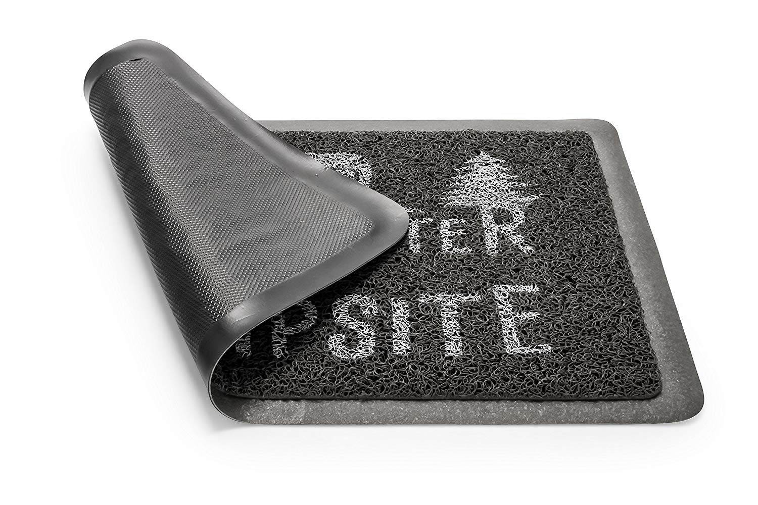 Camco Life is Better at The Campsite Grey/White Scrub Rug