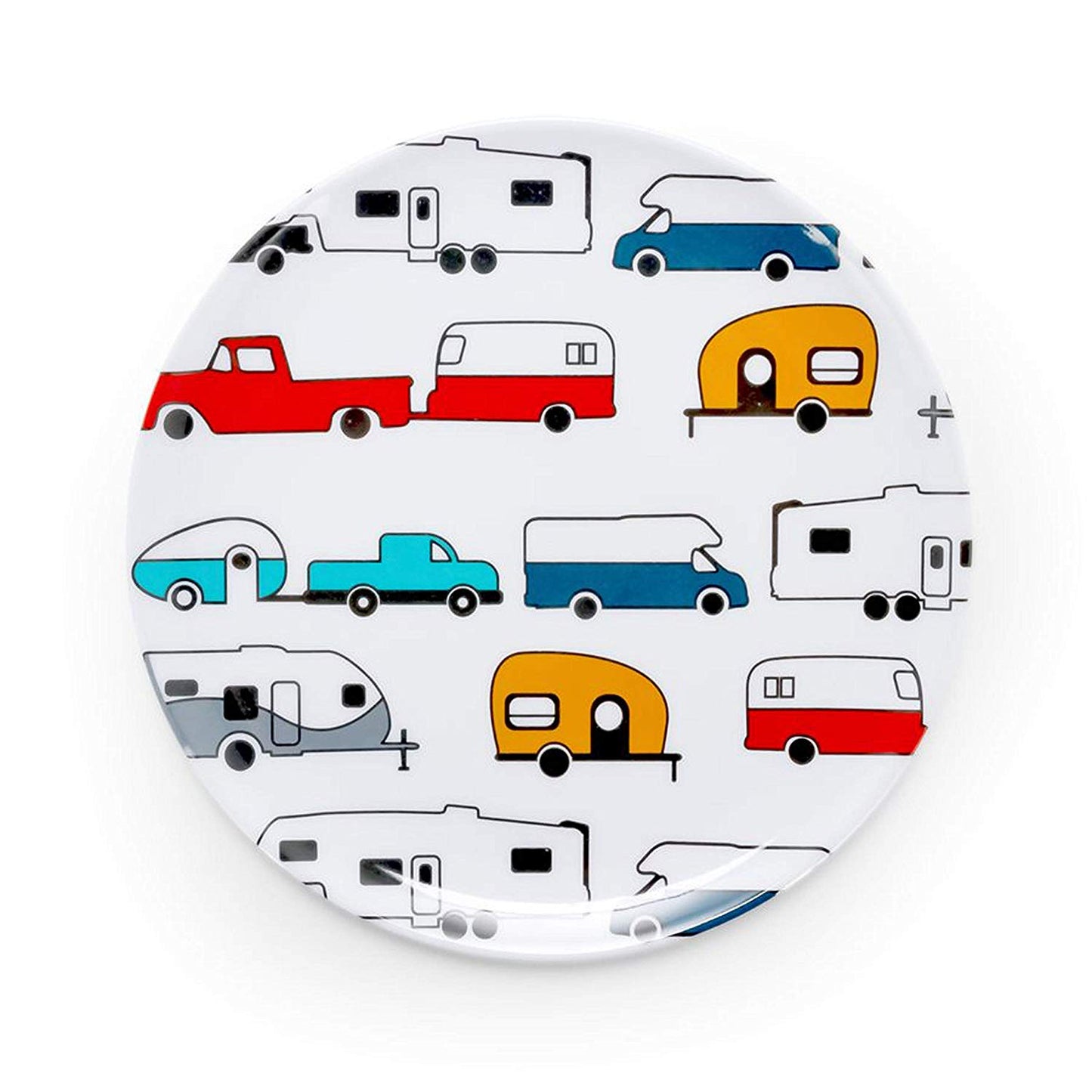 Camco Life is Better at the Campsite Small Salad Plate, Retro RV Design