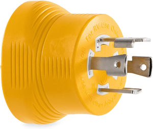 Camco 55338 PowerGrip 30 Amp 4-Prong Generator Adapter