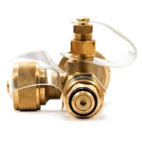 Camco 59113 Propane Brass Tee with 4 Ports