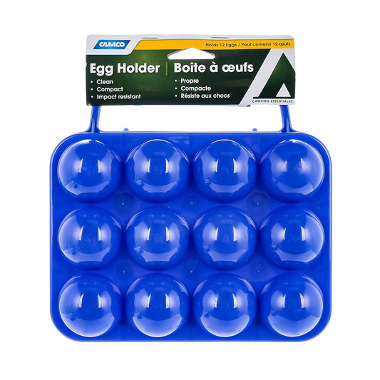 Camco Egg Carrier-Holder - Organize Eggs and Prevent Eggs from Cracking, Easily Fits into Your Refrigerator , Great for RV, Trailer and Camper Kitchens or Camping Holds A Dozen of Eggs 51015 