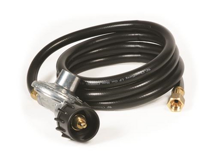 Camco 6 Feet Regulator with 6' Hose 70,000 BTUs/Hr Simple and Quick Install-Use with Low Pressure Gas Fired Heaters (57703)