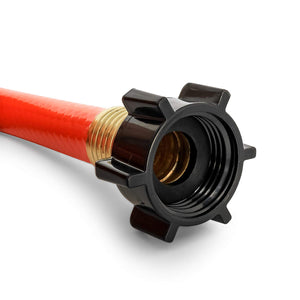 Camco 25ft RhinoFLEX Gray/Black Water Tank Clean Out Hose - Ideal For Flushing Black Water, Grey Water or Tote Tanks 5/8" Inside Diameter (Orange) (22990)