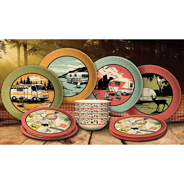 Camp Casual 12-Piece Dish Set CC-001