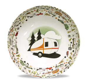 Camp Retro RV Multicolor Bowl & Servers Set CC-003