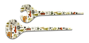 Camp Retro RV Multicolor Bowl & Servers Set CC-003