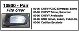 CIPA 10800 Chevrolet/GMC Custom Pair Towing Mirrors