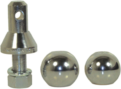 Convert-A-Ball 800B Nickel-Plated Shank with 2 Balls - 3/4"