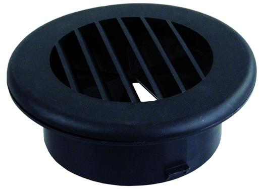 JR Products HV4DBK-A Black 4" Dampered Heat Vent