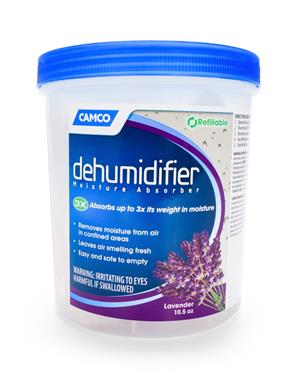 Camco Dehumidifier Moisture Absorber - Absorbs Up to 3x Its Weight in Water, Reduces Moisture and Humidity in Offices, Closets, Bathrooms, Kitchens, Boats, RVs and More – Refillable (44280) 