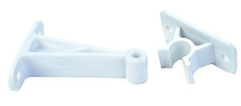 JR Products 3" C-Clip Door Holder, Polar White